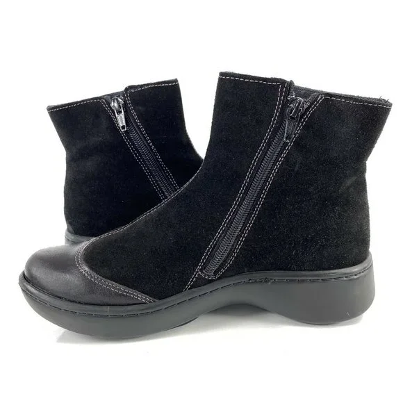 NAOT Comfort Ankle Boot Oyster Black Suede Leather - Picture 7 of 11